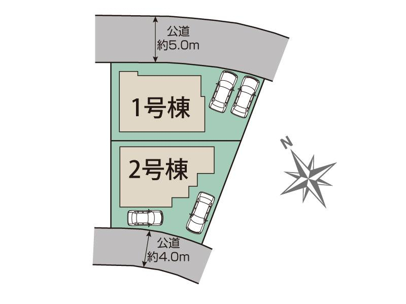 ブルーミングガーデン八千代市八千代台東２丁目２棟の見取り図