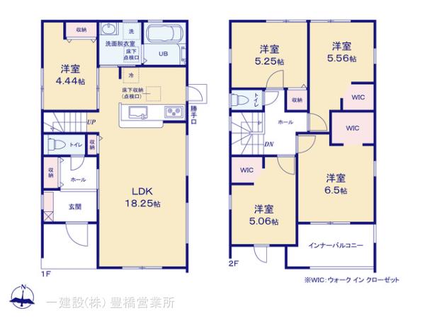 リーブルガーデン豊橋市前芝町５８期の見取り図