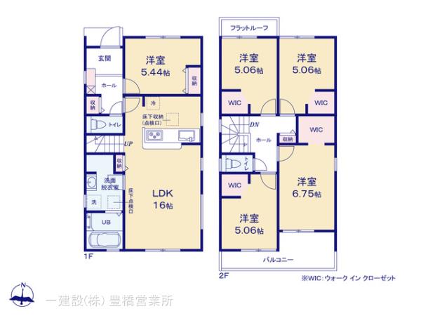 リーブルガーデン豊橋市前芝町５８期の見取り図
