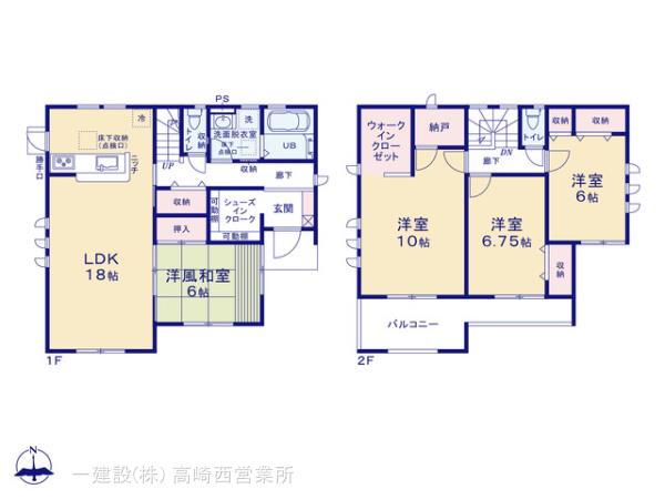 リーブルガーデン第４前橋鼻毛石の見取り図