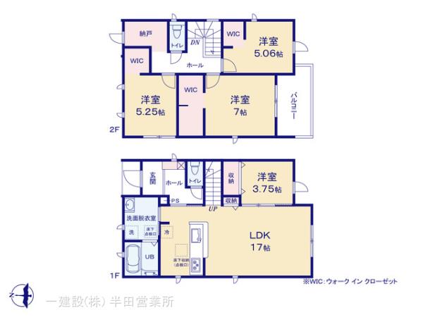 リーブルガーデン知多市西巽が丘の見取り図