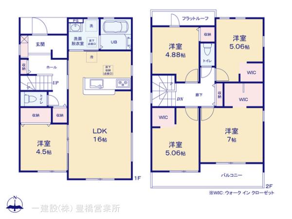 リーブルガーデン豊川市大崎町小林５８期の見取り図