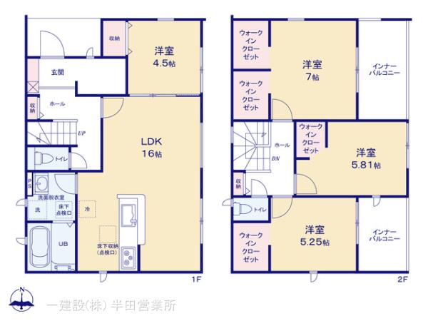 リーブルガーデン武豊町小迎第４の見取り図