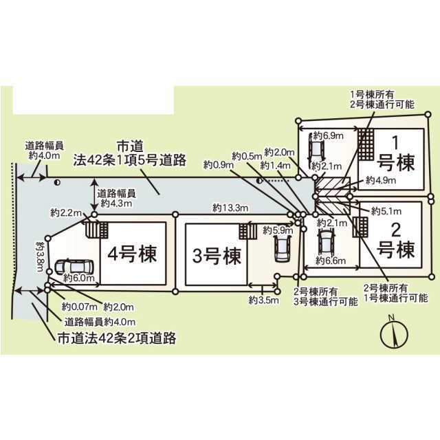 クレイドルガーデン松前町筒井 第4の見取り図