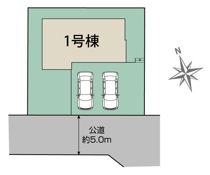 ブルーミングガーデン牛久市田宮町１４期１棟の見取り図