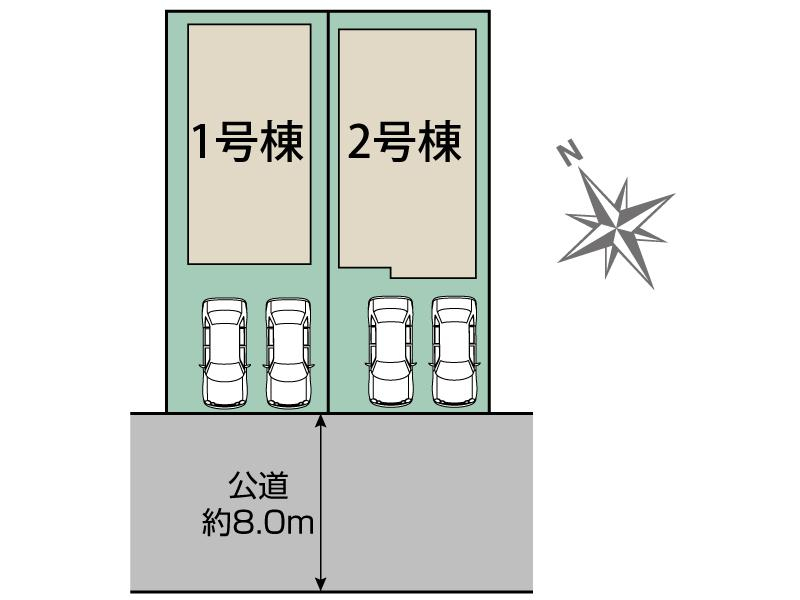 ブルーミングガーデン千歳市豊里２丁目２棟の見取り図