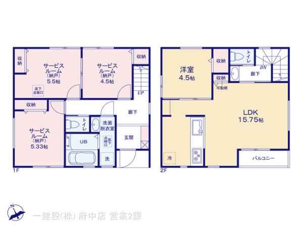 リーブルガーデン府中市白糸台１期の見取り図