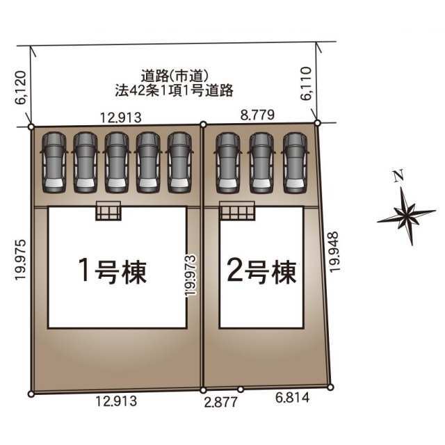 クレイドルガーデン都城市若葉町 第2の見取り図