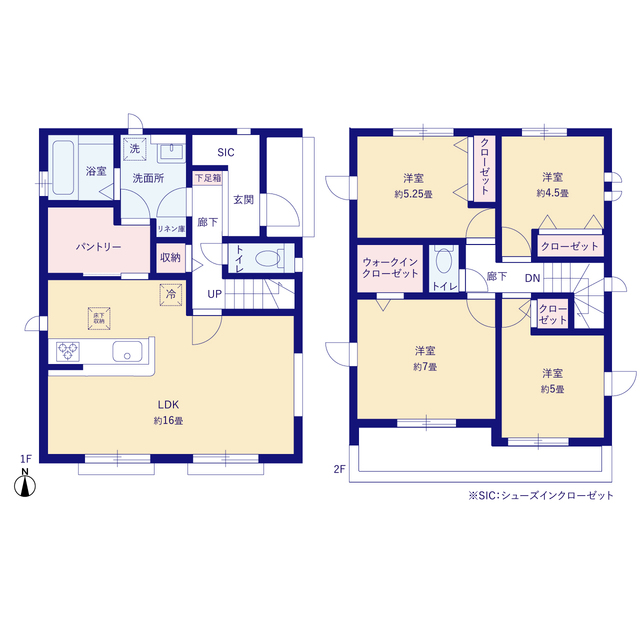 グラファーレ4257新座市馬場１３期３棟の見取り図