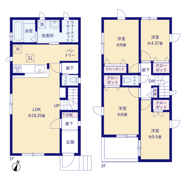 グラファーレ4287ふじみ野市南台９期１棟の見取り図