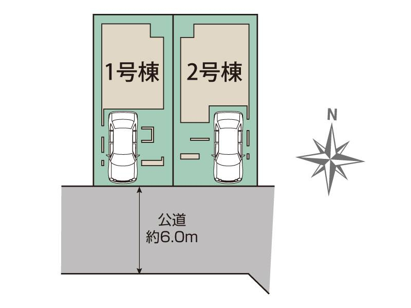 ブルーミングガーデン川口市差間３丁目２棟の見取り図