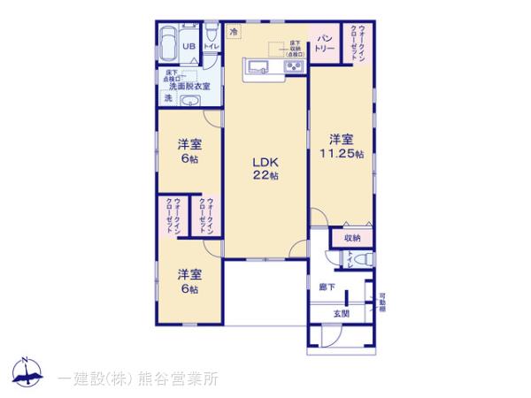リーブルガーデン行田城西第２の見取り図