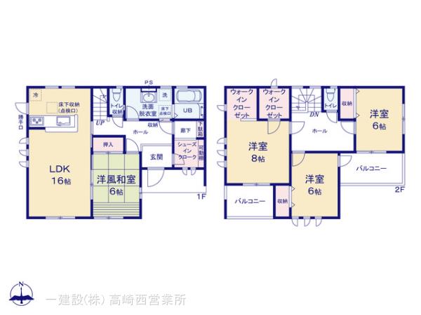 リーブルガーデン第２前橋青柳の見取り図
