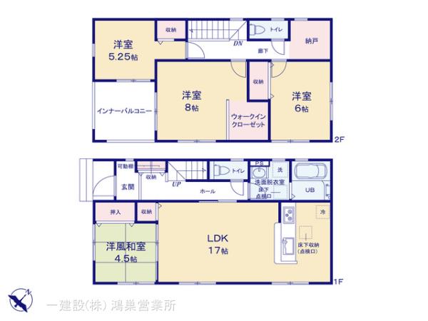 リーブルガーデン鴻巣人形三丁目の見取り図