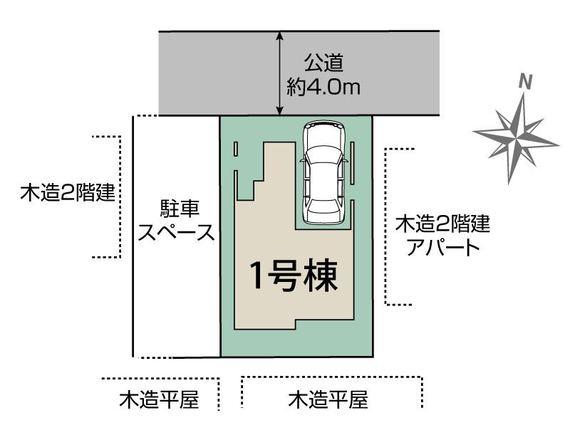 ブルーミングガーデン越谷市恩間　１棟の見取り図