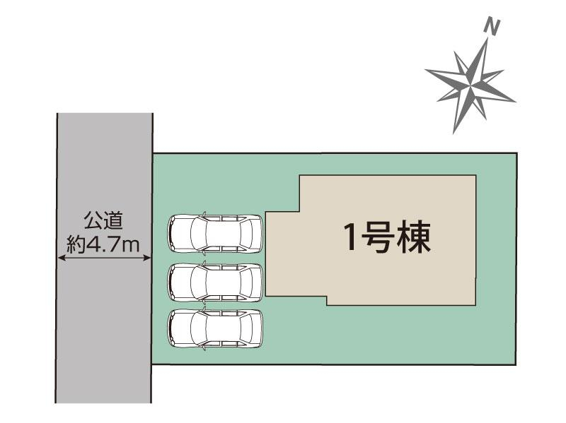 ブルーミングガーデン三木市志染町西自由が丘１丁目１棟の見取り図