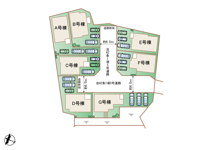 ハートフルタウン(沖)うるま市石川東恩納Ⅶの見取り図