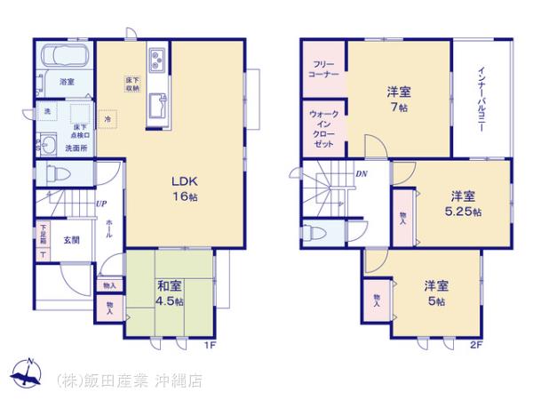 ハートフルタウン(沖)うるま市石川東恩納Ⅶの見取り図