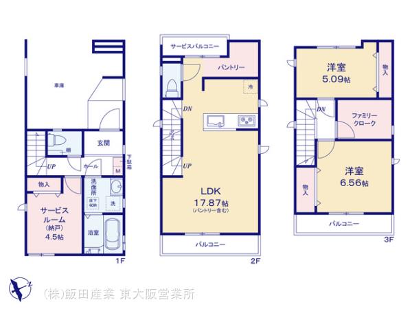 ハートフルタウン(東大阪)八尾高安町南3丁目の見取り図