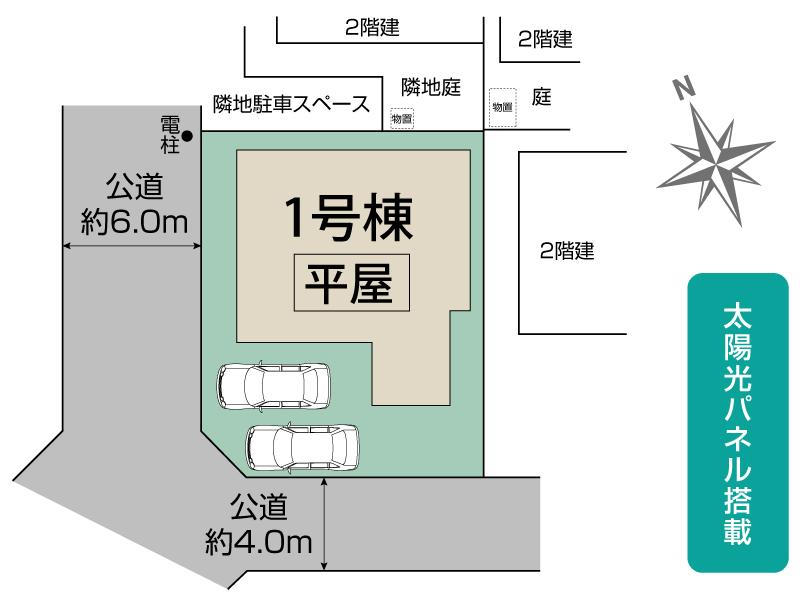 ブルーミングガーデン北葛飾郡杉戸町杉戸　１棟の見取り図