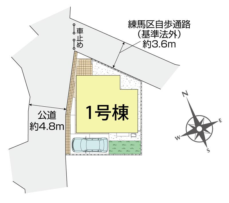 ブルーミングガーデン練馬区土支田３丁目１棟の見取り図