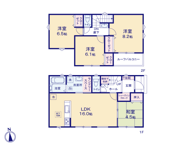 リナージュ藍住徳命２４－１期の見取り図