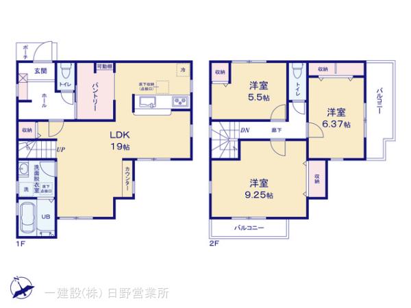 リーブルガーデン八王子下恩方町第18の見取り図