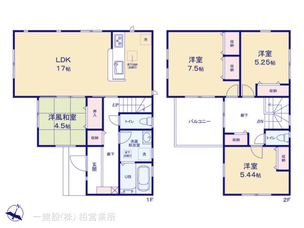 リーブルガーデン流山市駒木台2期の見取り図