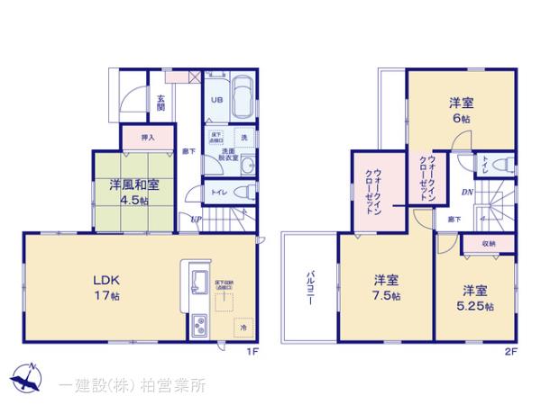 リーブルガーデン流山市駒木台2期の見取り図