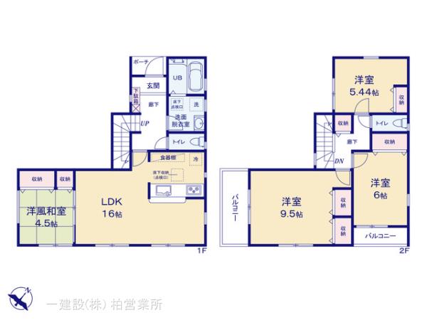 リーブルガーデン布佐駅９期の見取り図
