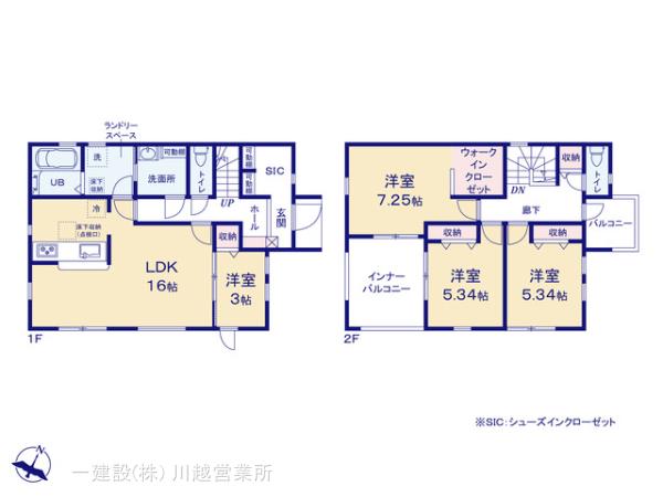 リーブルガーデン川越今福第7の見取り図