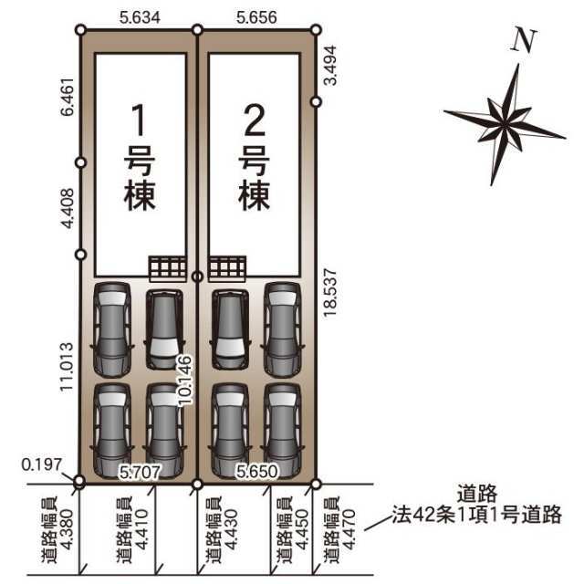 クレイドルガーデン長崎市深堀町 第1の見取り図