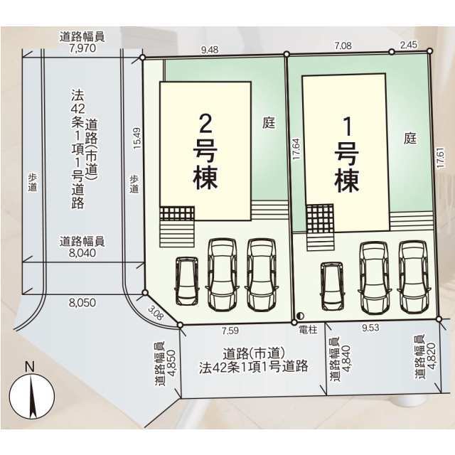 クレイドルガーデン太宰府市高雄 第3の見取り図