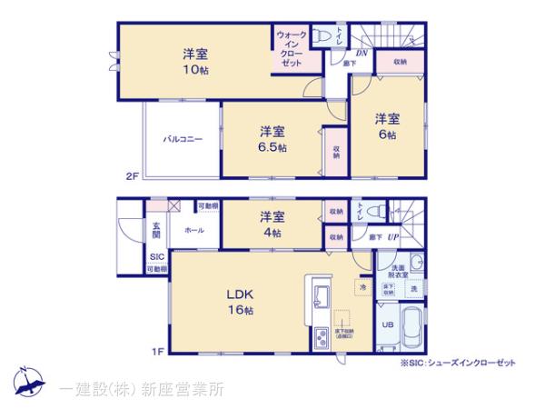リーブルガーデン鶴ヶ島脚折第二十六の見取り図