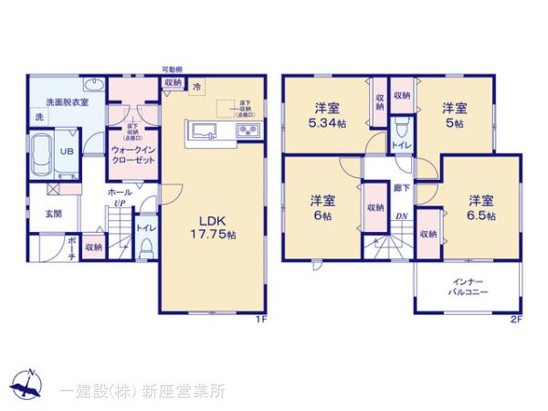 リーブルガーデン狭山鵜ノ木の見取り図