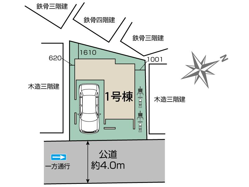 ブルーミングガーデン戸田市喜沢１丁目１棟の見取り図