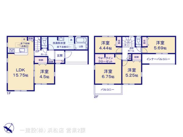 リーブルガーデン豊橋下地町第１期の見取り図