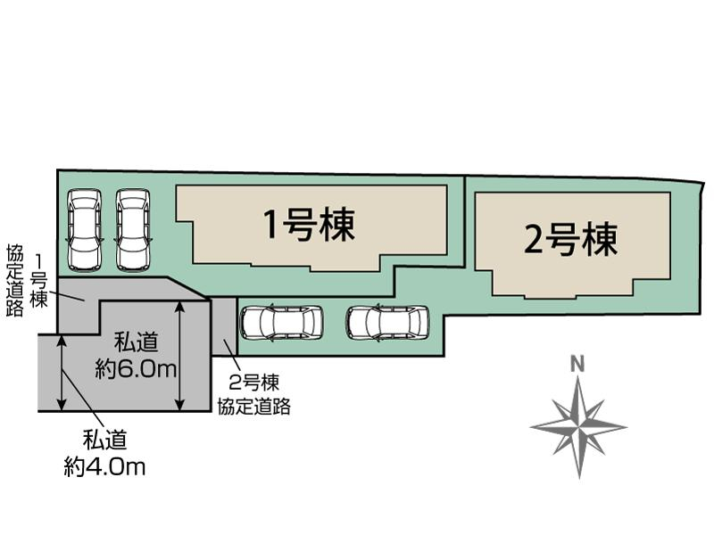 ブルーミングガーデン奈良市東九条町２期２棟の見取り図