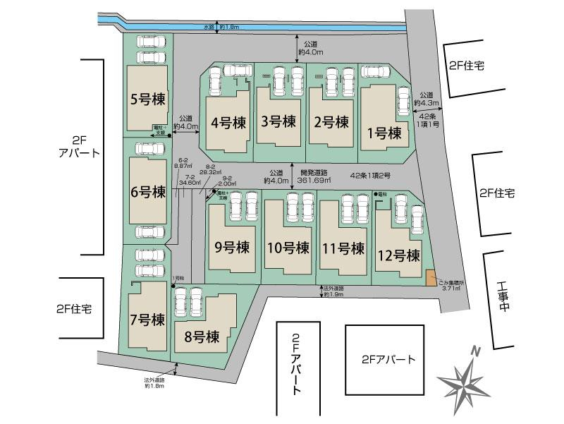 ブルーミングガーデンさいたま市緑区中尾１２棟の見取り図