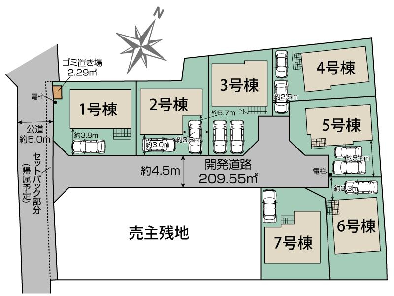 ブルーミングガーデン葛飾区西水元１丁目７棟の見取り図