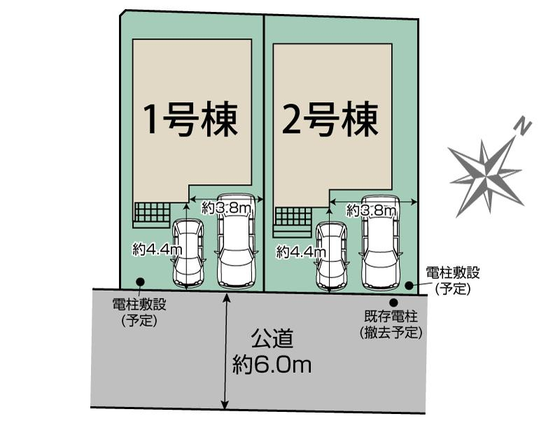 ブルーミングガーデン船橋市上山町３丁目２棟の見取り図