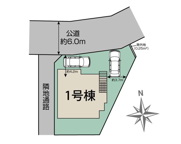 ブルーミングガーデン千葉市中央区仁戸名町１棟の見取り図