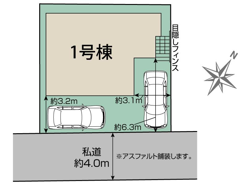 ブルーミングガーデン船橋市二宮２丁目１棟の見取り図