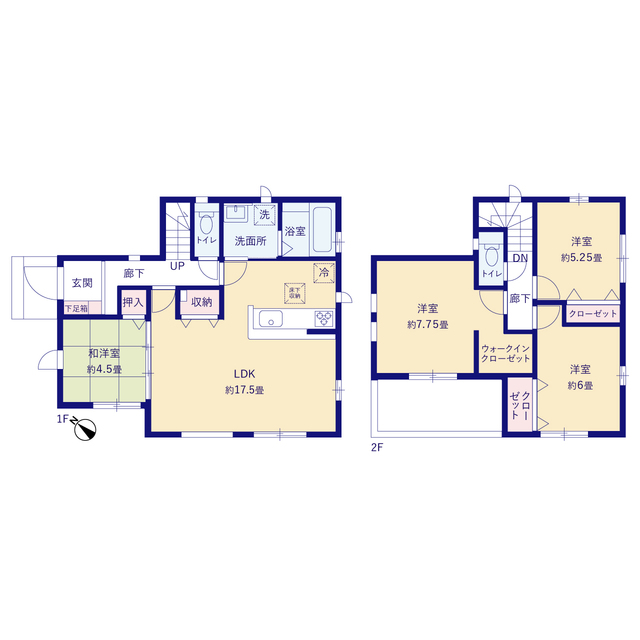 グラファーレ4207我孫子市我孫子３期１棟の見取り図