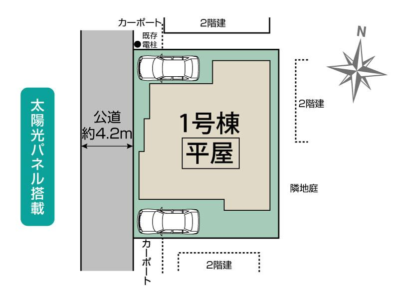 ブルーミングガーデン蓮田市西新宿５丁目　１棟の見取り図