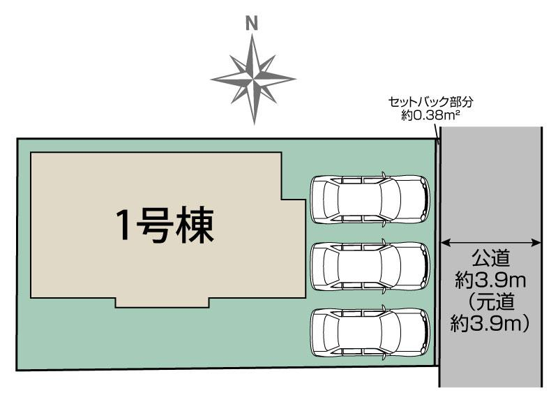 愛西市稲葉町米野1棟 区画図