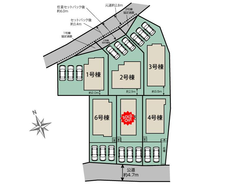 ブルーミングガーデン名古屋市名東区高針４丁目６棟の見取り図