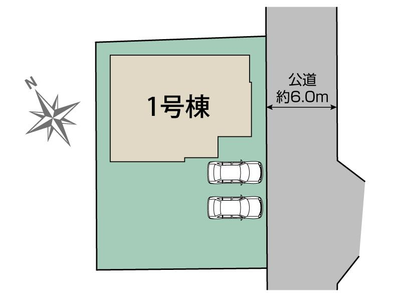 ブルーミングガーデン龍ケ崎市平台４丁目１棟の見取り図