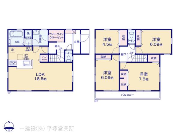 リーブルガーデン小田原市国府津の見取り図