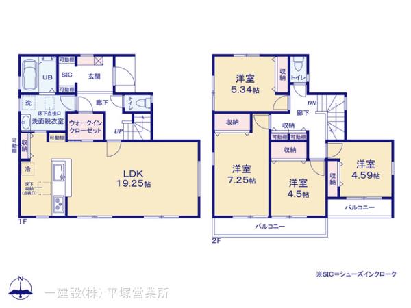 リーブルガーデン小田原市国府津の見取り図